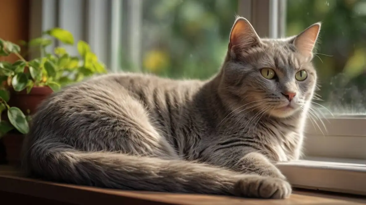 gray cat​